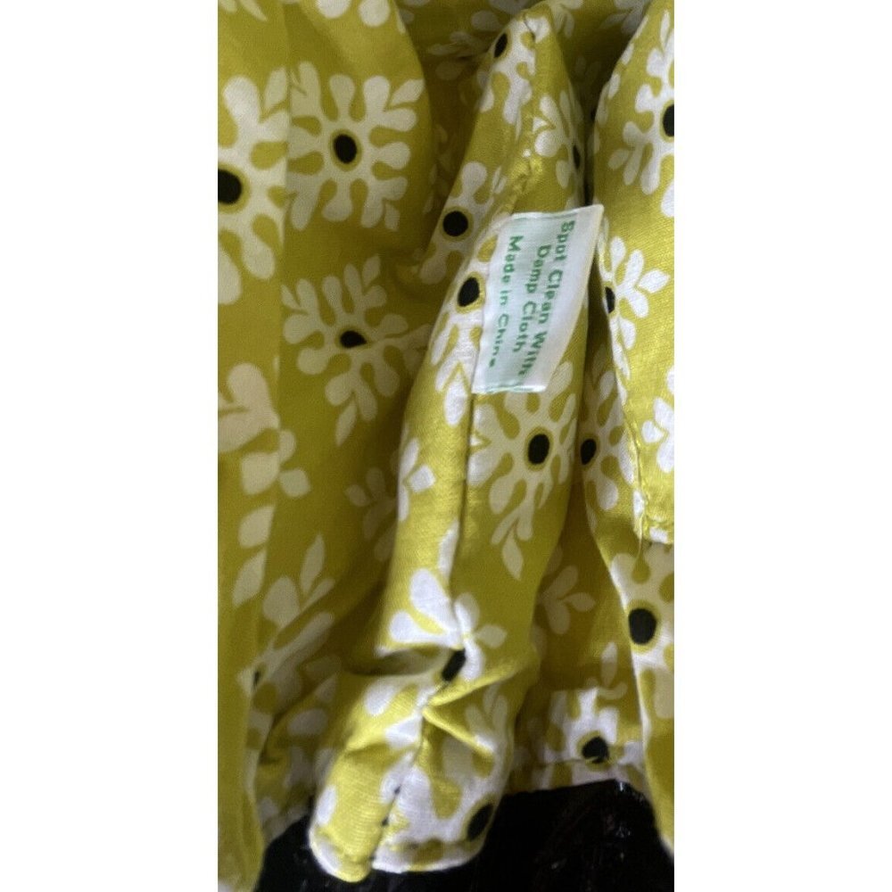 Vera Bradley Womens Purse Baroque Hand Bag Black Yellow Medium Tote Satchel - Picture 4 of 8